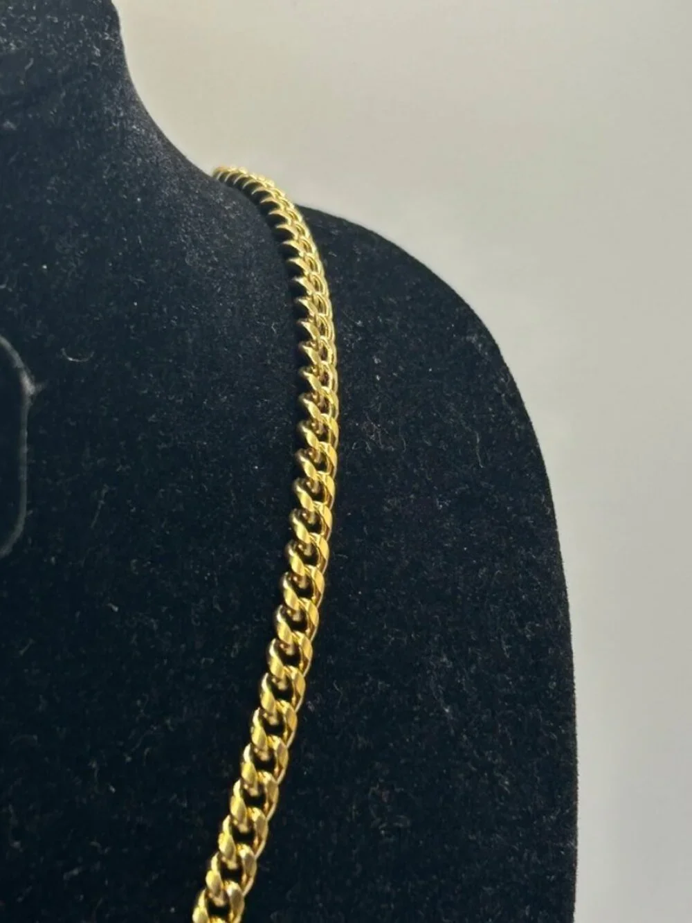 Real Gold Cuban Chain 5mm 22 Inch Mens Plated Miami Solid Layering Everyday